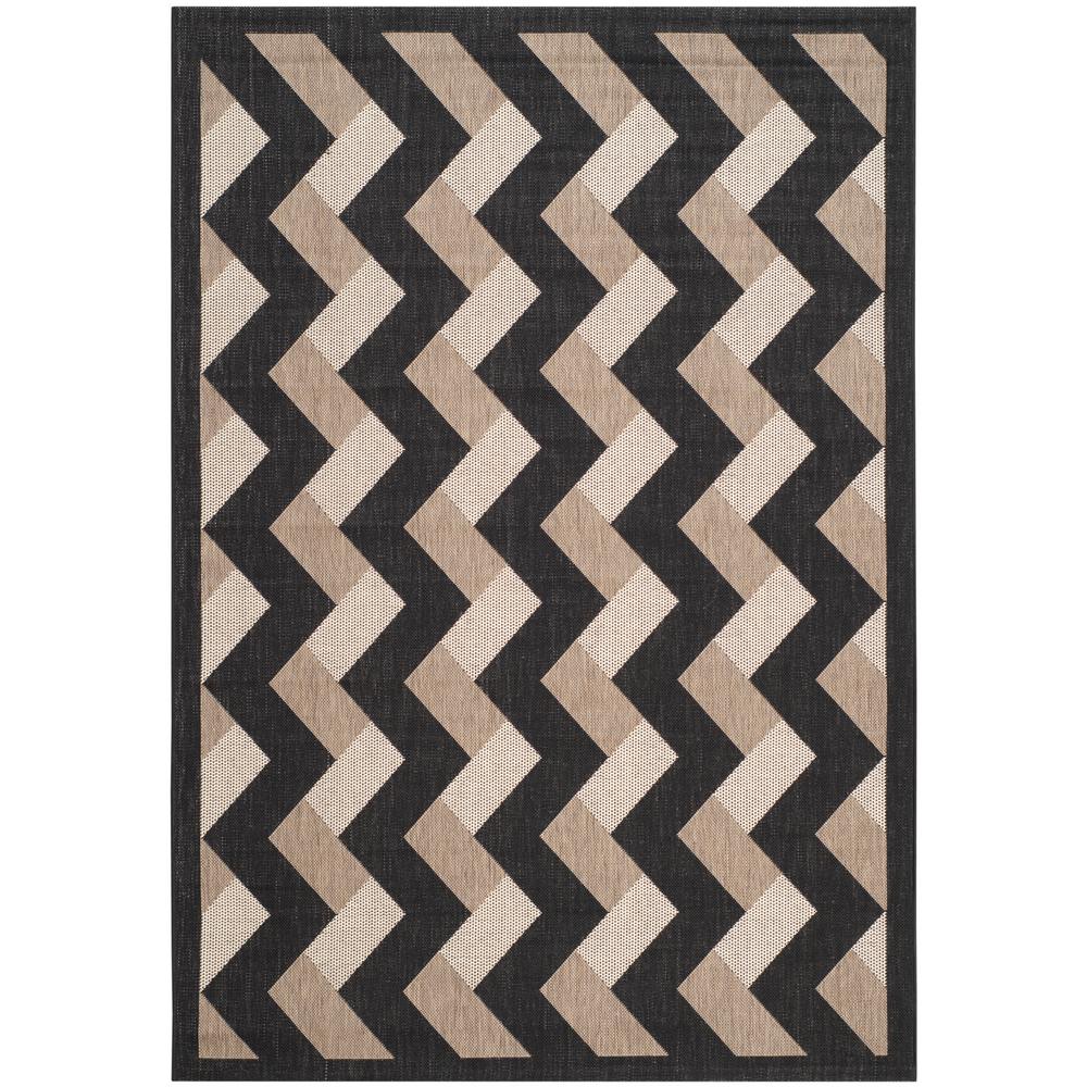 Safavieh Courtyard Black Brown 8 Ft X 11 Ft Indoor Outdoor Area Rug Cy7430 081a17 8 The Home Depot