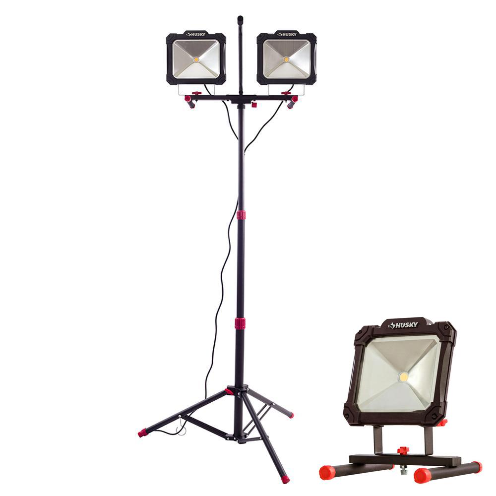 Tripod Work Lights Commercial Lighting The Home Depot 7000