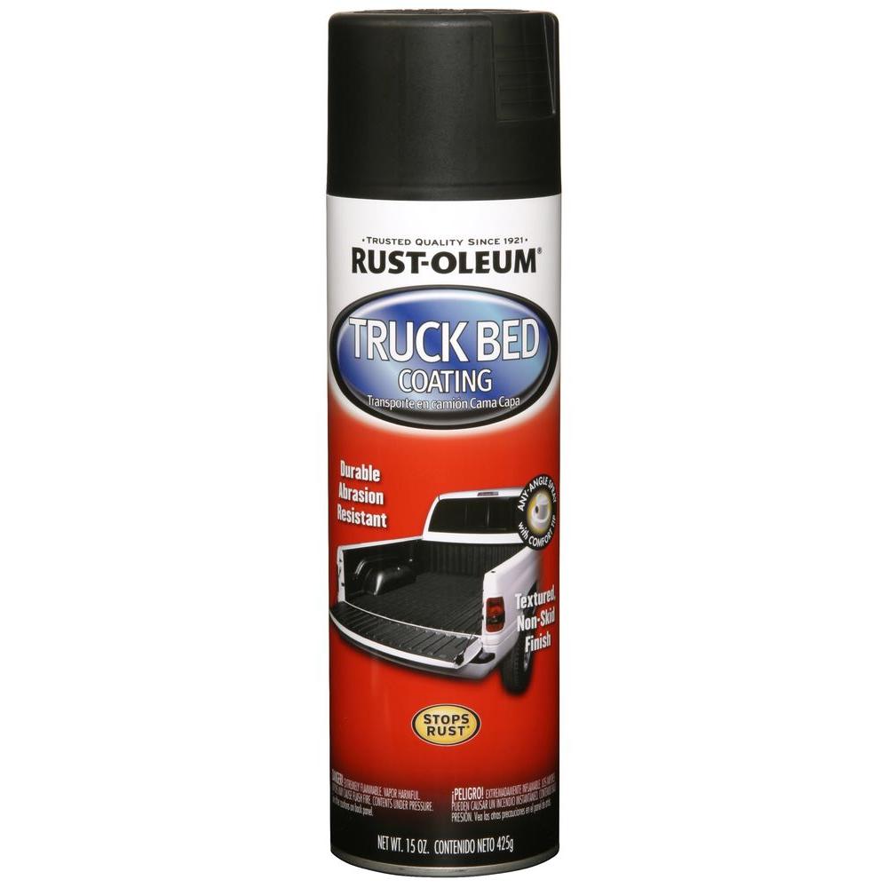 rust-oleum automotive 15 oz. black truck bed coating spray-248914