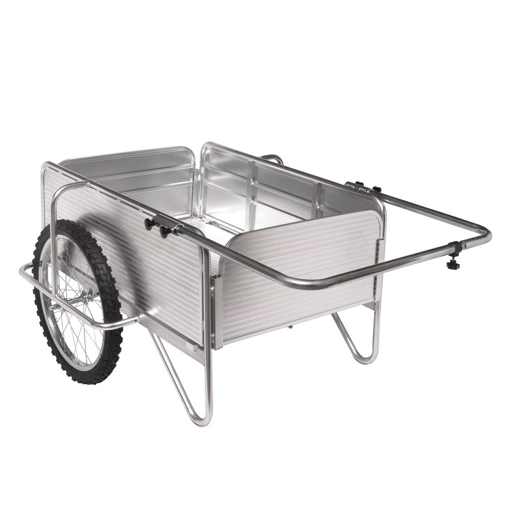 Sun Joe All Purpose Heavy Duty Aluminum Yard Cart With Removable