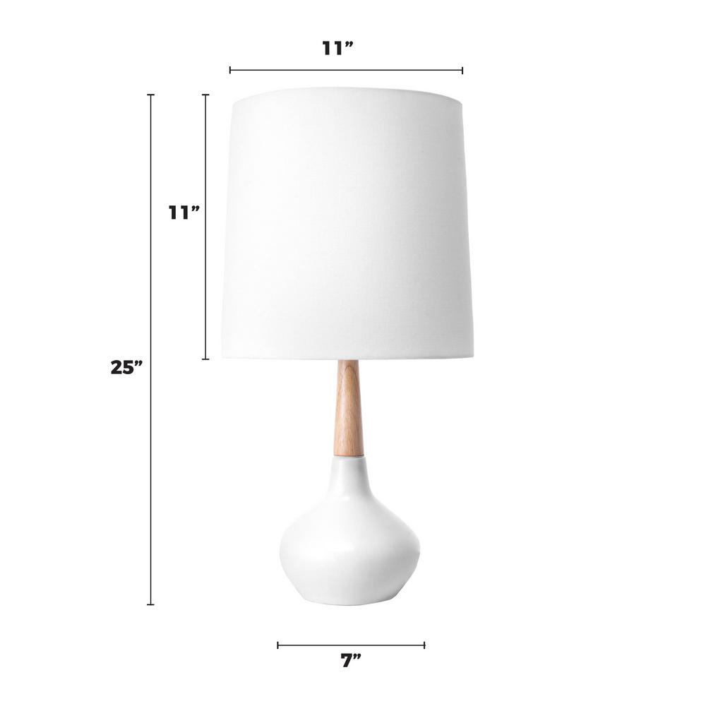 White Table Lamps Lamps The Home Depot