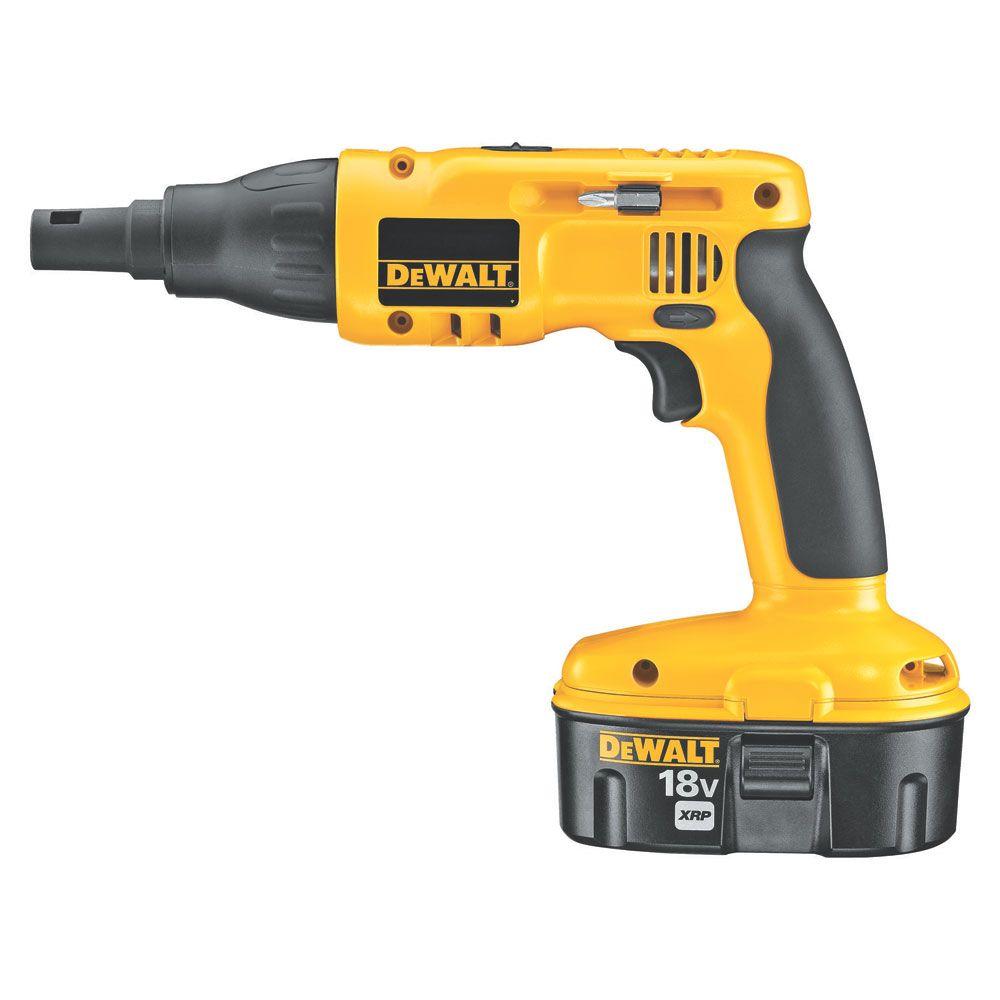 DEWALT 18Volt XRP NiCd Cordless Drywall/Deck Screwdriver with (2) Batteries 2.4Ah, 1Hour