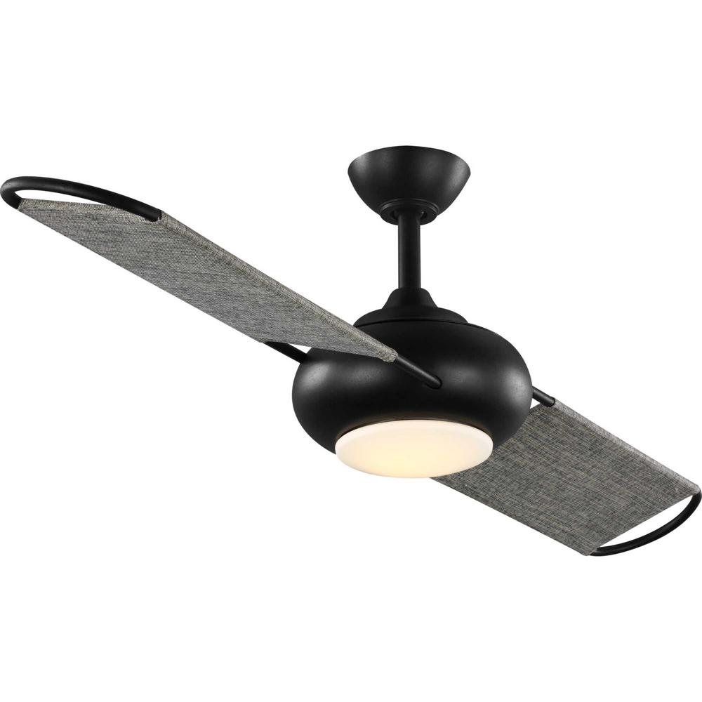 Progress Lighting Edisto 54 In Black Integrated Led Ceiling Fan