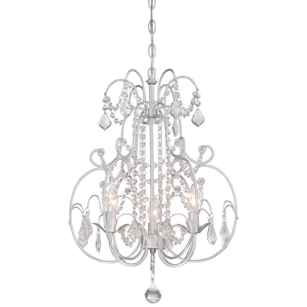 Crystal Minka Lavery Chandeliers Lighting The Home Depot 3 Light Vintage Silver Mini Chandelier Minka Lavery