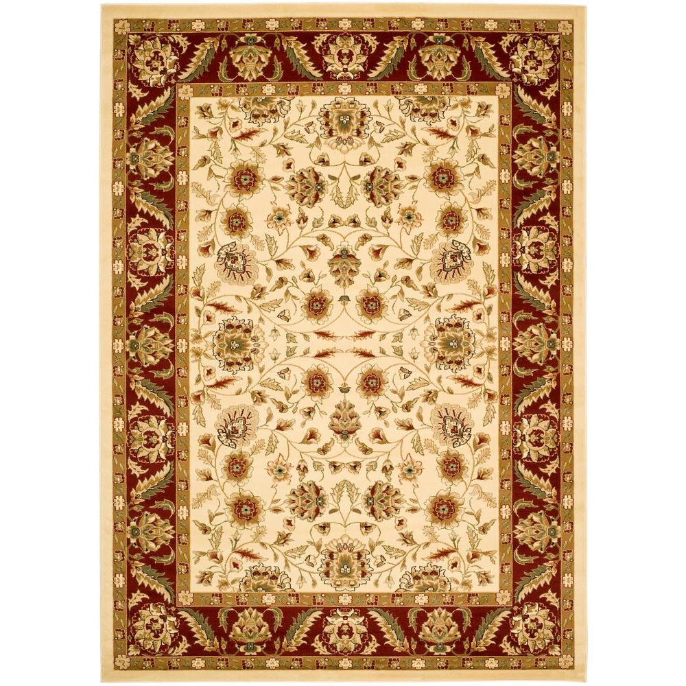 Red Oriental 4 X 6 Area Rugs The Home Depot Lyndhurst Ivory Red 4 Ft X 6 Area Rug