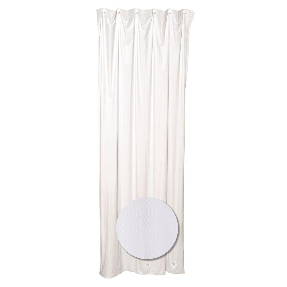 UPC 043197114518 product image for Zenna Home 36 in. W x 78 in. Stall Shower Liner Vinyl in White | upcitemdb.com