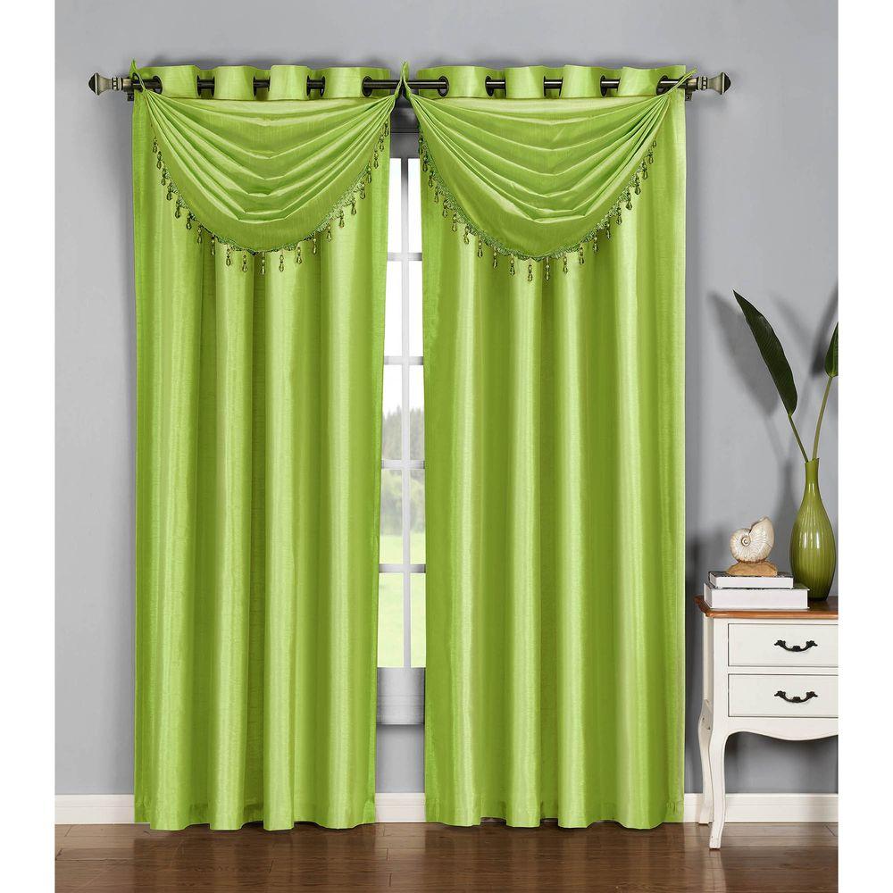 Lime Curtains Drapes Window Treatments The Home Depot