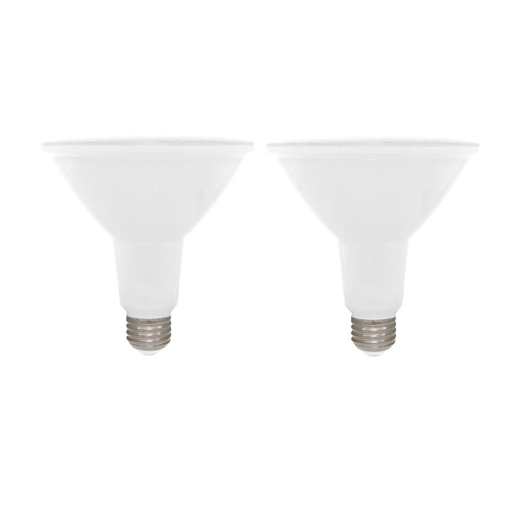 Euri Lighting 100w Equivalent Soft White Par38 Dimmable Led Cec Certified Light Bulb 2 Pack Ep38 4000cecw 2 The Home Depot