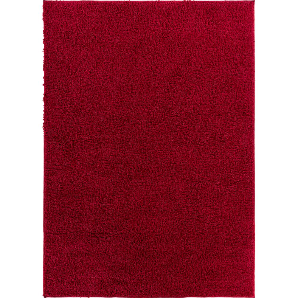 Well Woven Madison Plain Red 2 Ft X 3 Modern Solid Retro Area Rug