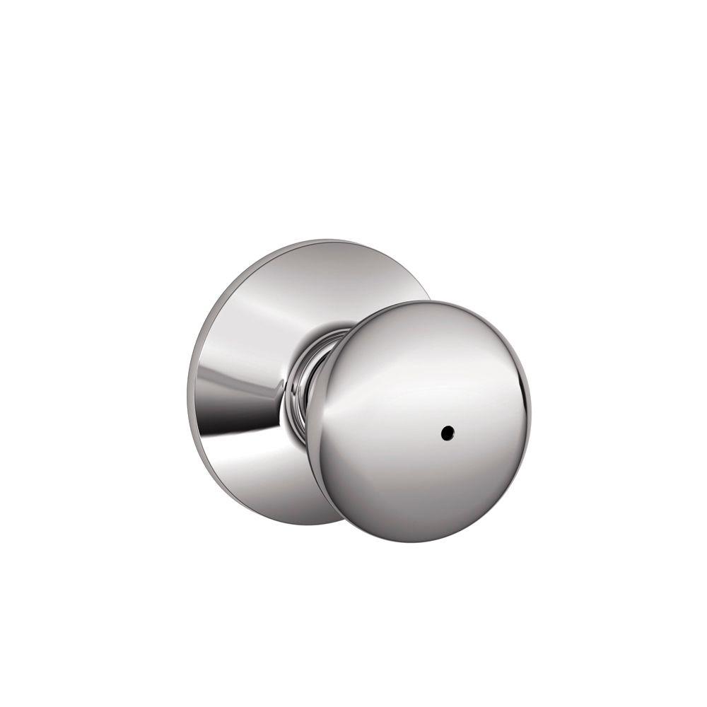 Schlage Plymouth F40 Bed /& Bath Privacy Door Knob Satin Chrome Lock 626 NEW