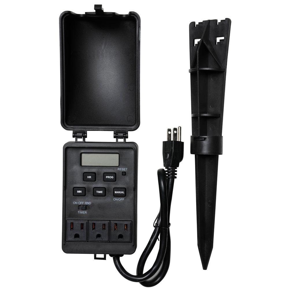 Outdoor Timers Dimmers, Switches & Outlets The Home Depot