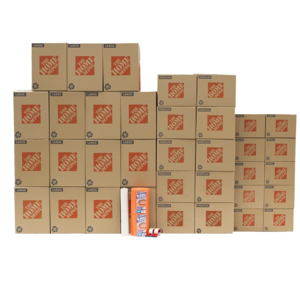 The Home Depot 35 Box Medium Moving Box Kit 701166 The Home Depot