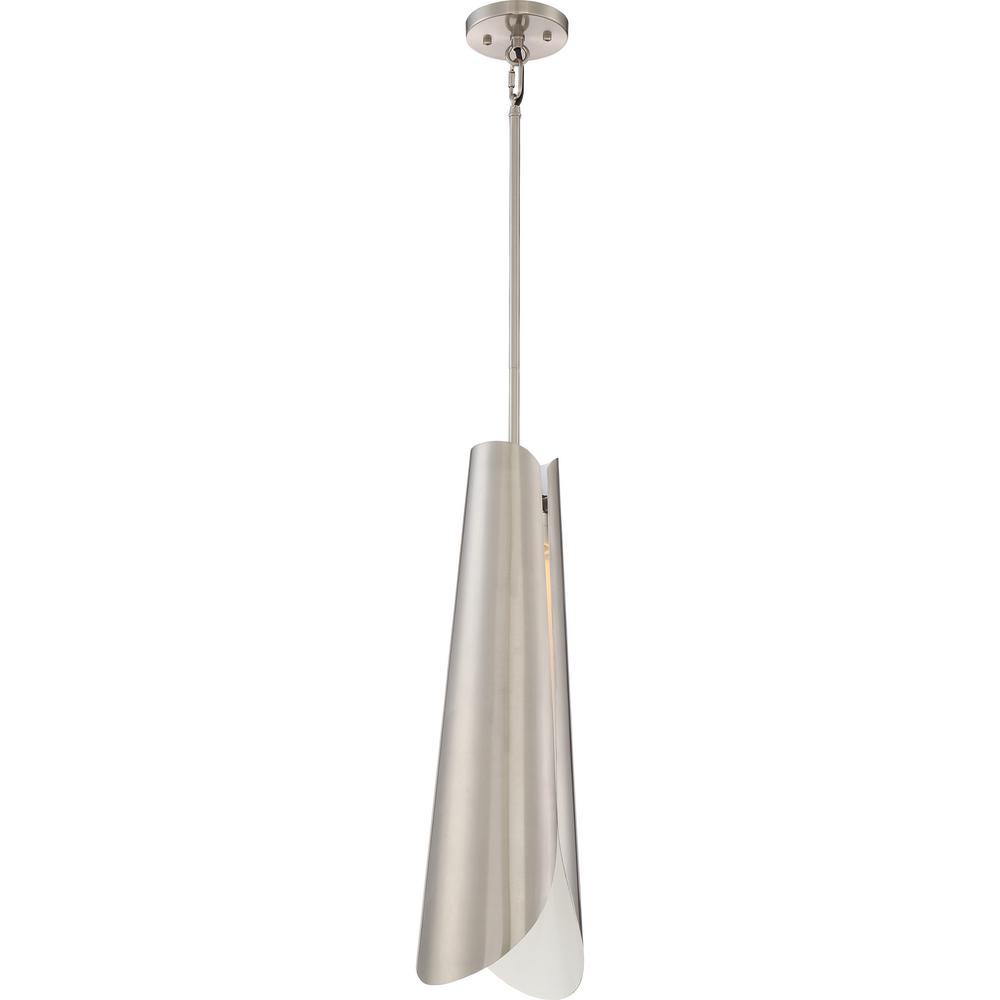Hampton Bay 1Light Brushed Nickel Warehouse PendantAF1032R The