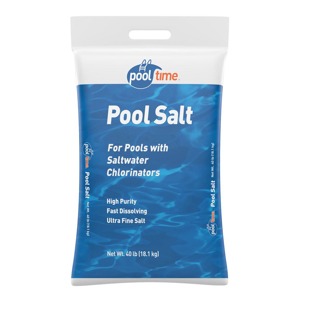 Pool Time 40 lb. Pool Salt Bag-40B-PTMPOOL - The Home Depot