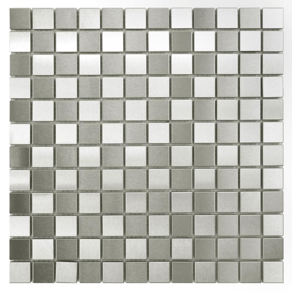 Merola Tile Alloy Square Checkerboard 12 In X 8 Mm Merola Tile Alloy Square Checkerboard 12 In X 8 Mm Stainless