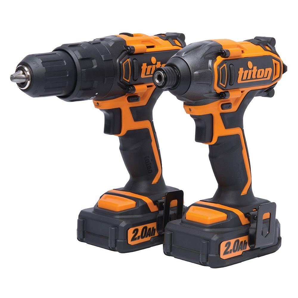 Triton 20Volt LithiumIon Cordless Hammer Drill and Impact Driver Combo Kit (2Pack)T20TP02