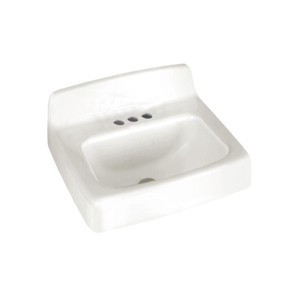 American Standard Regalyn Wall Mounted Bathroom Sink In White