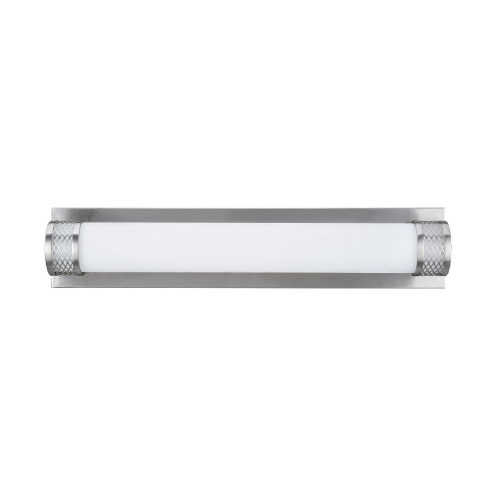 Aspen Creative Corporation 29 Watt Brushed Nickel Integrated Led Vanity Light With Opal Glass Diffuser
