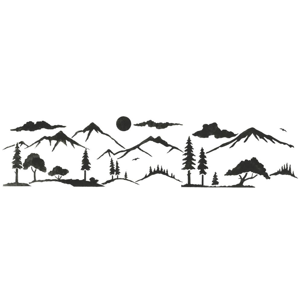 Mountain Stencil Printable - Printable World Holiday