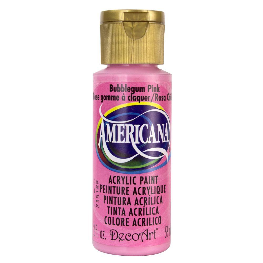 Decoart Americana 2 Oz Bubblegum Pink Acrylic Paint Da250 3 The Bubblegum Pink Acrylic Paint