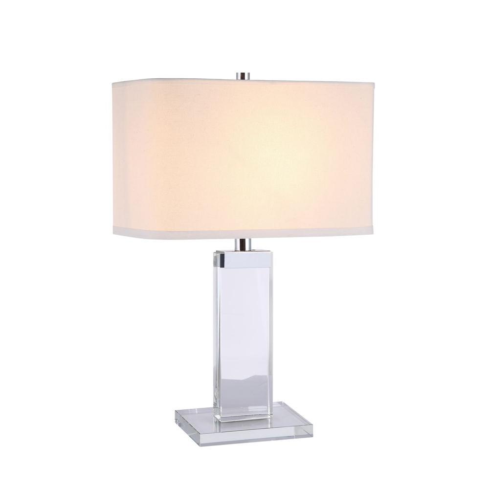 Elegant Lighting Regina 31 In Chrome Crystal Table Lamp Tl1013 Chrome Crystal Table Lamp