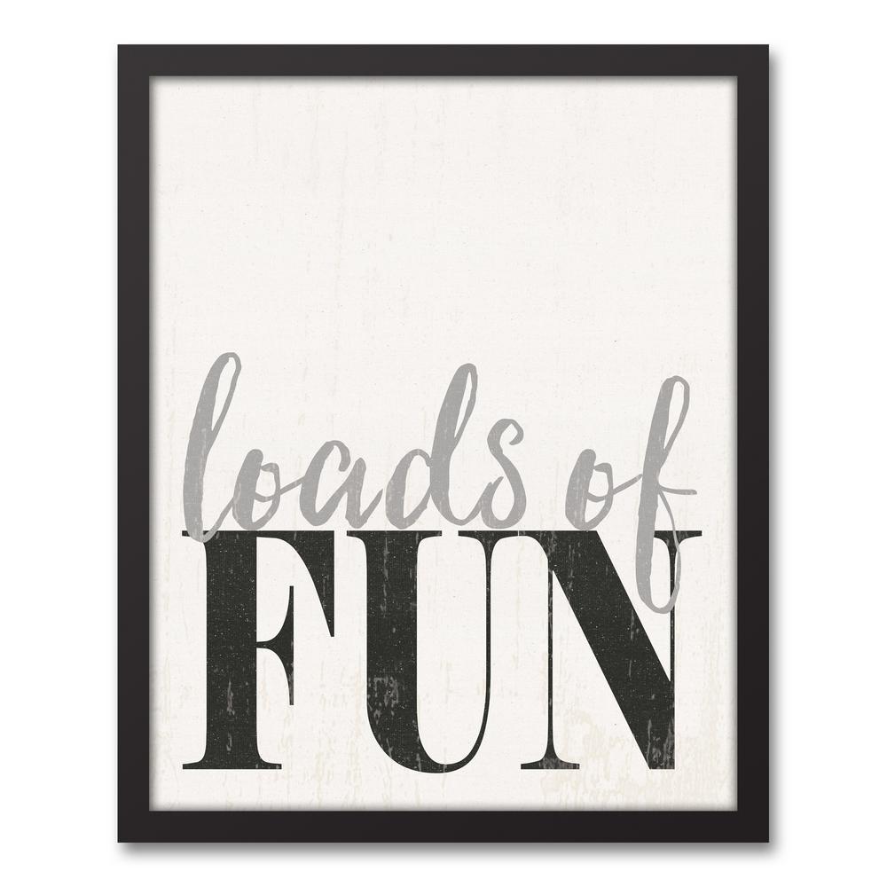 Designs Direct 20 In X 16 Loads Of Fun Laundry Room Printed Loads Of Fun Laundry Room Printed Framed Canvas Wall Art