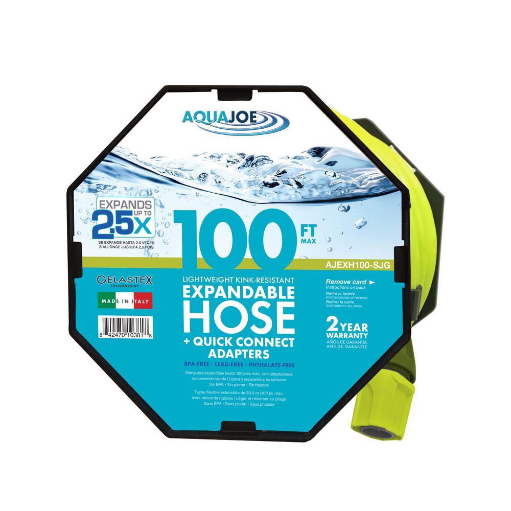 Sun Joe 3/4 inch x 100 ft. Expandable Gelastex Lightweight Kink-Free Hose w/... by Sun Joe