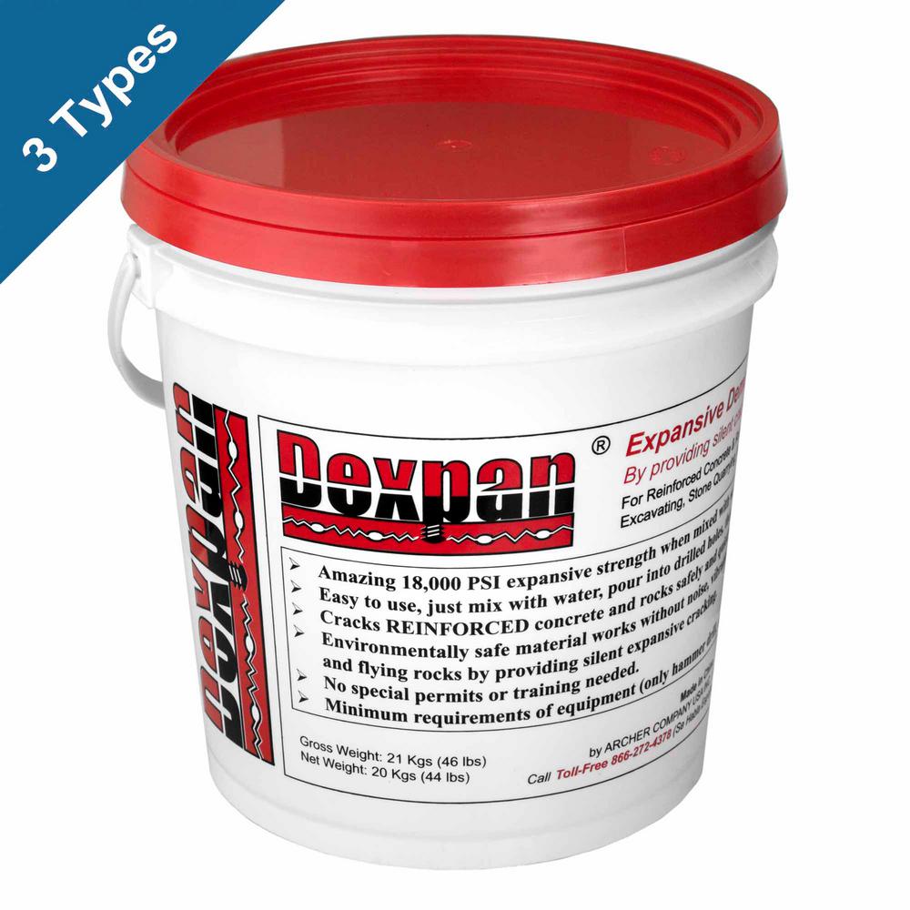 Dexpan 44 lb. Bucket Type 2 (50F77F) Expansive Demolition Grout for
