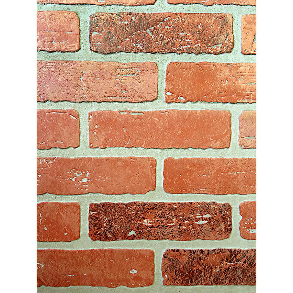 1/4 in. x 48 in. x 96 in. Kingston Brick Hardboard Wall Panel
