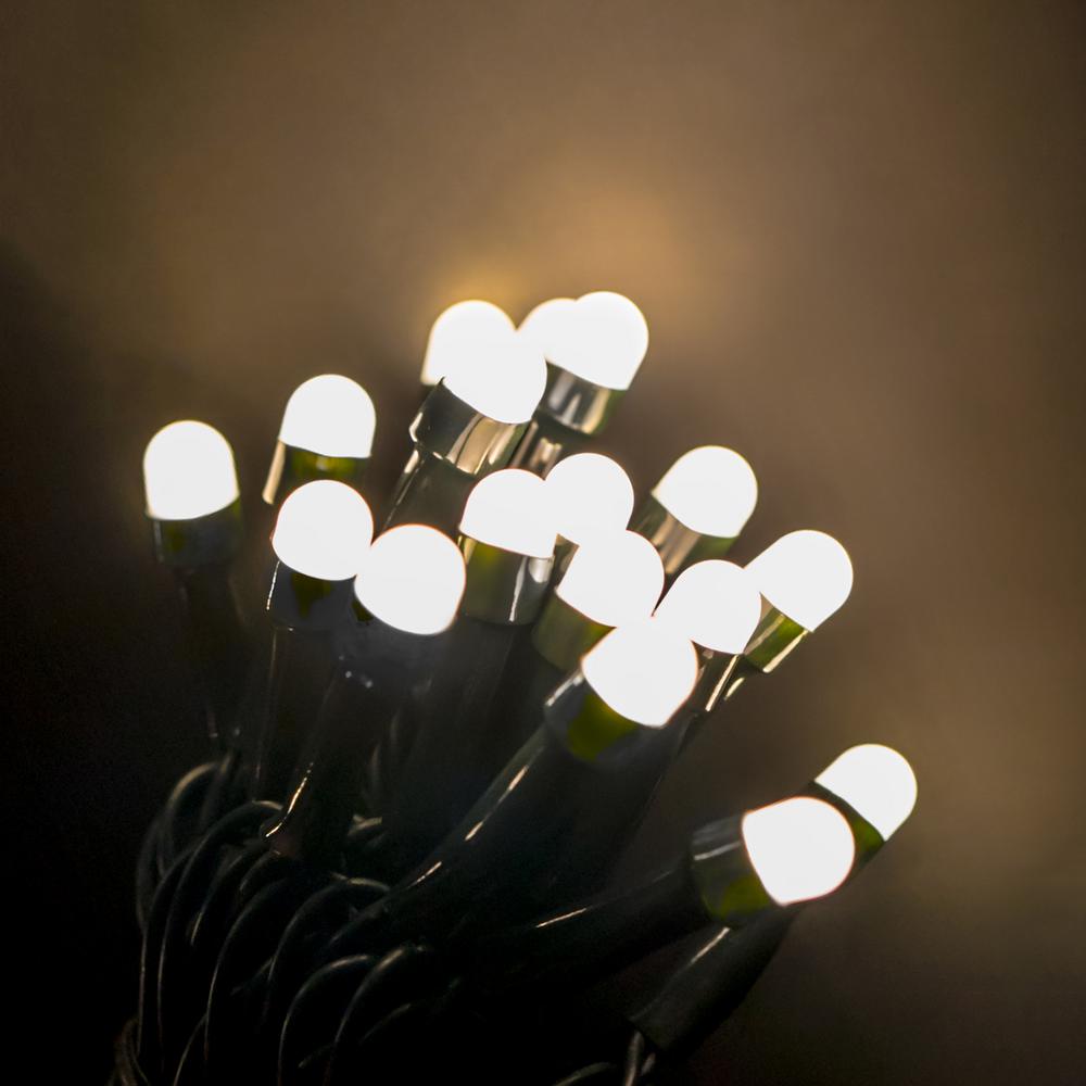 Lumabase 70 Light Led Warm White Plastic Globe Electric String Light Led Warm White Plastic Globe