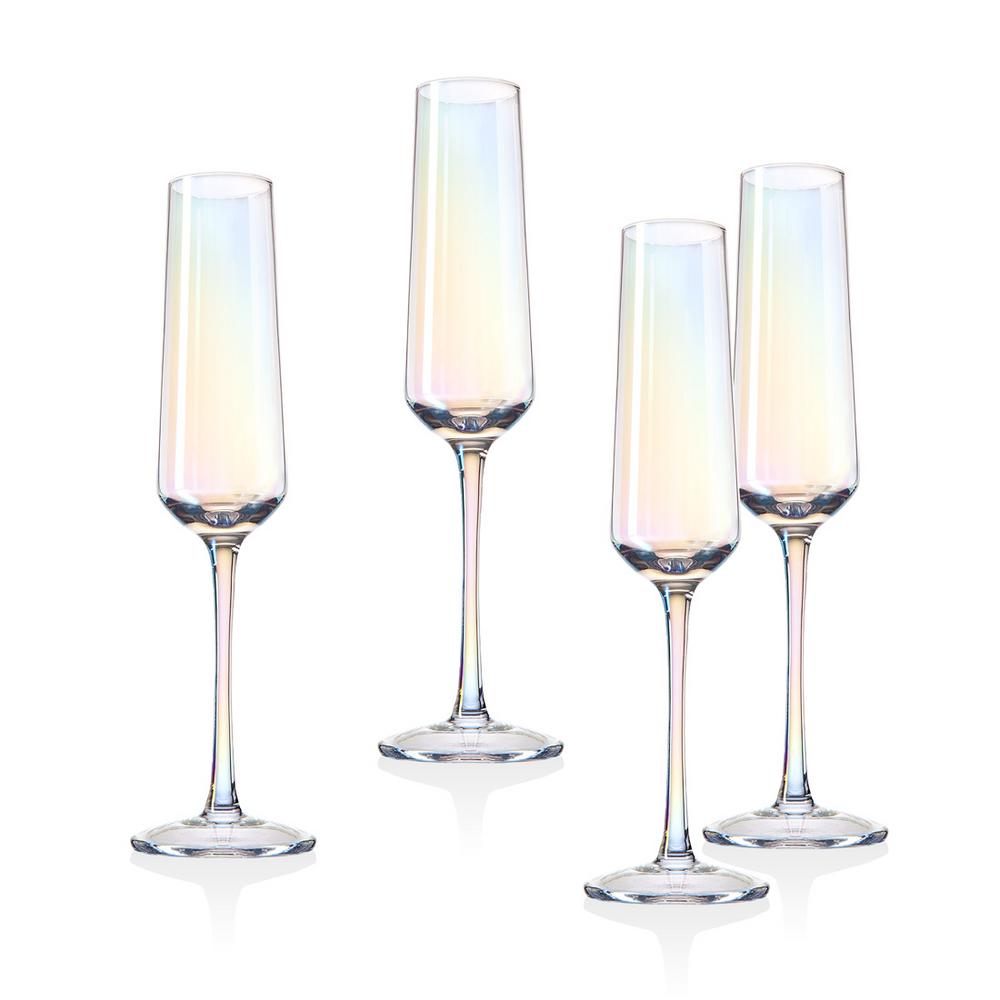 crystal wedding champagne flutes personalized