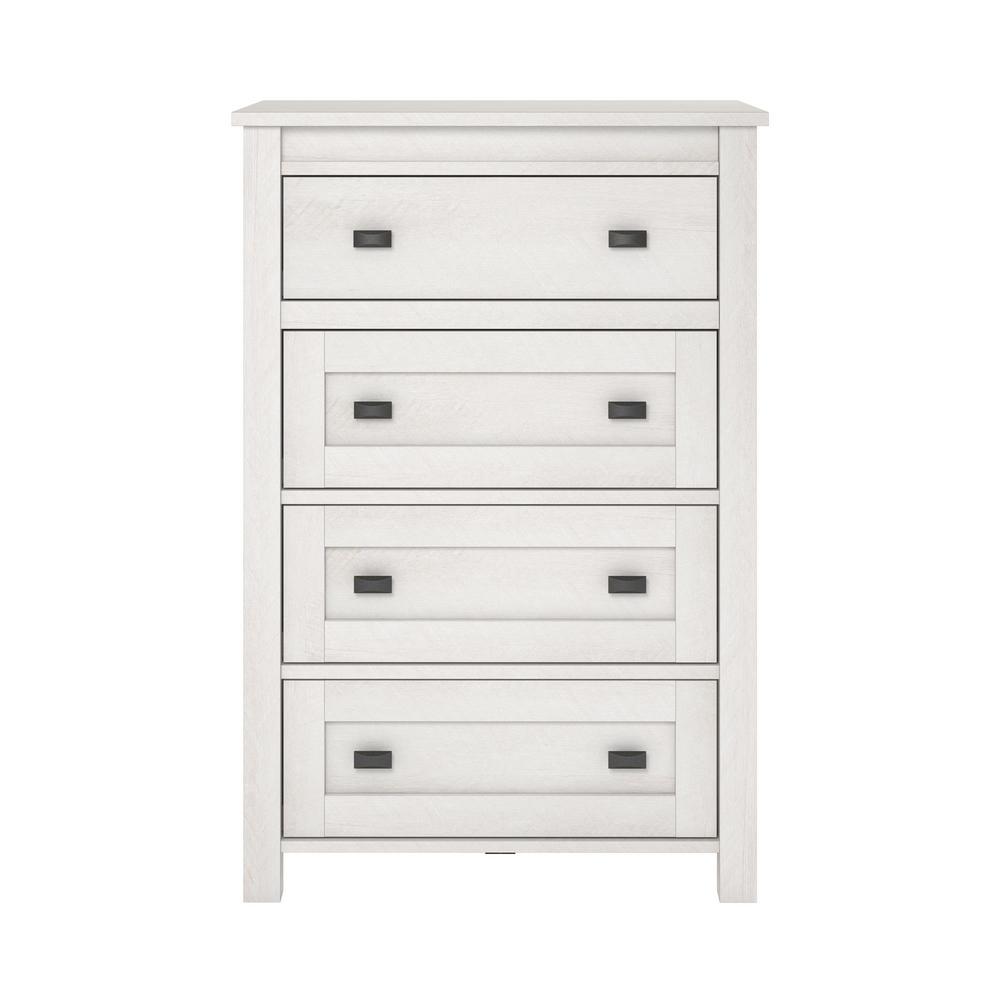 Ameriwood Brownwood 4 Drawer Ivory Oak Dresser Hd26935 The Home