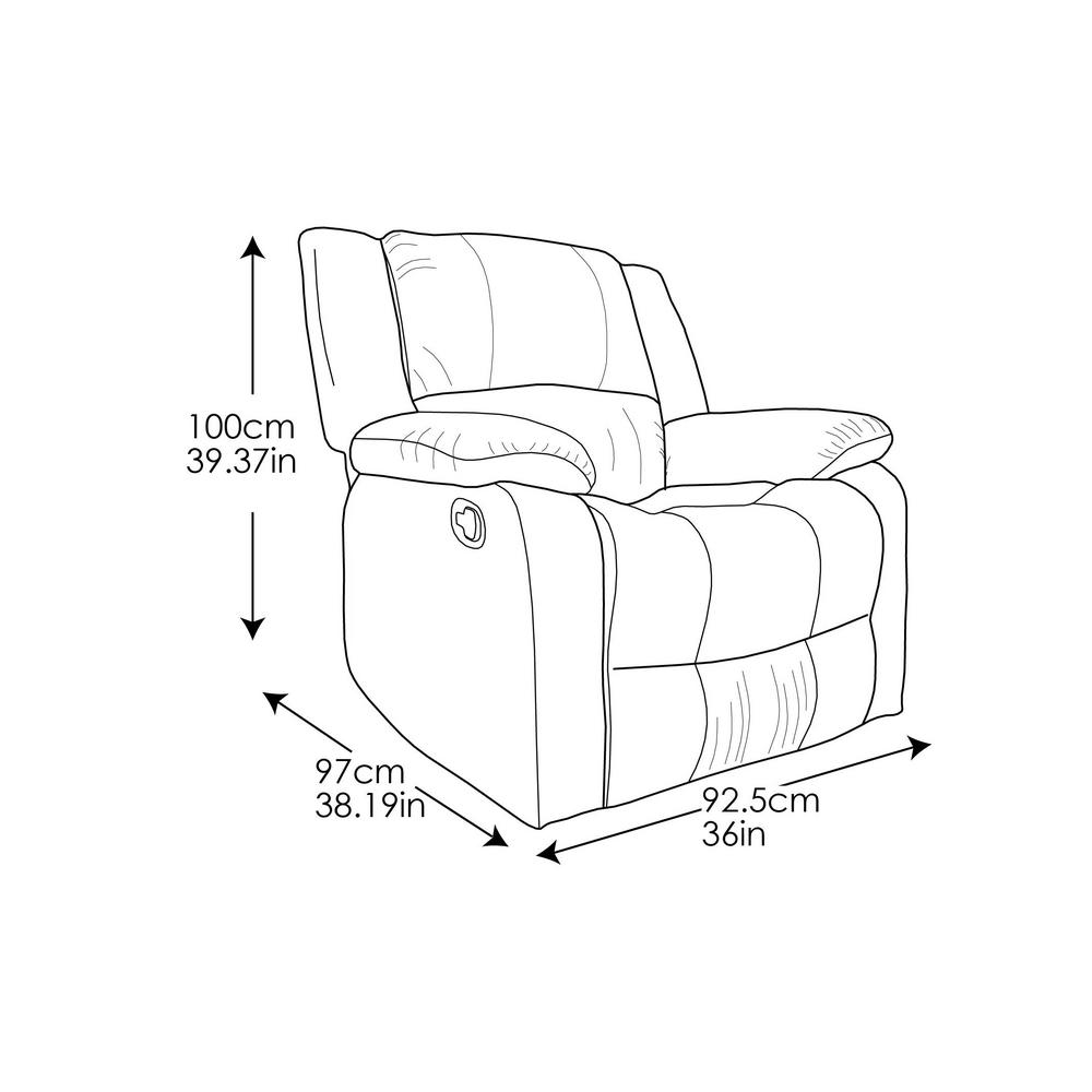 Relax A Lounger Preston Microfiber Recliner Chair In Beige Rr