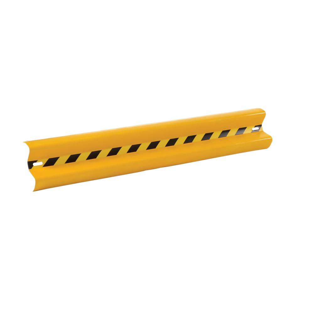 Vestil 84 In Yellow Steel Guard Rail Gr 7 Pc Yel The Home Depot Yellow Steel Guard Rail Gr 7 Pc Yel The Home Depot