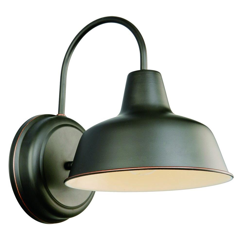 Design House Mason Oil Rubbed Bronze Outdoor Wall Mount Barn Light