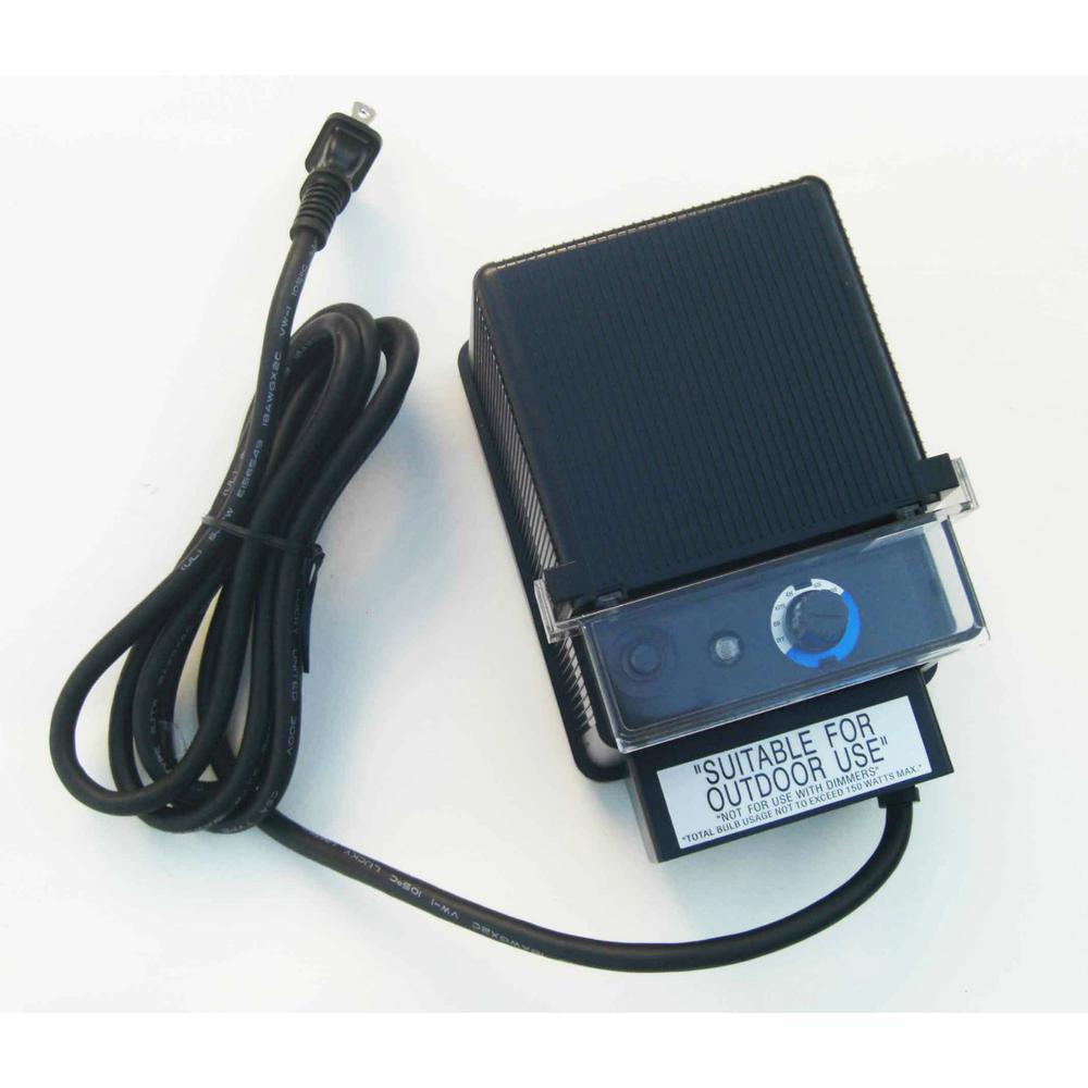 Transformers Outdoor Lighting Accessories The Low Voltage 150 Watt 12 Volt Black Plastic Landscape Lighting Transformer