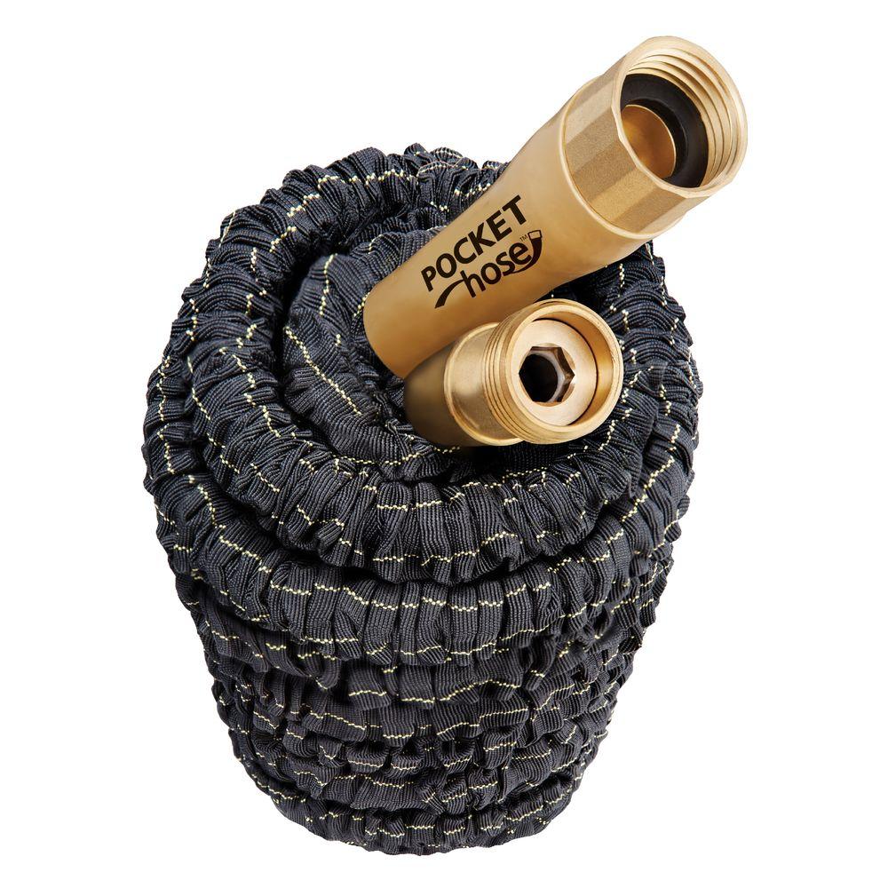 Pocket Hose Top Brass 5/8 in. Dia x 75 ft. Expanding Hose99566 The