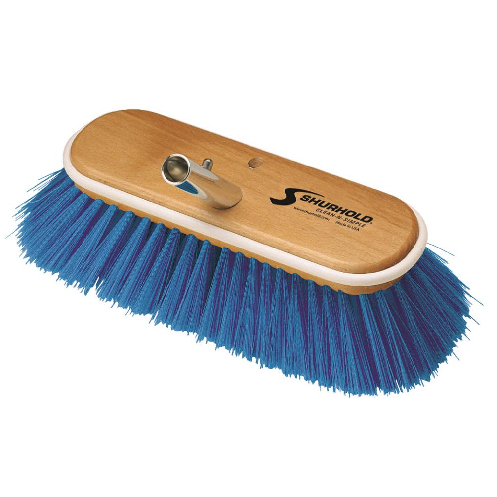 Shurhold 10 inch Deck Brush Extra Soft Blue Nylon by Shurhold