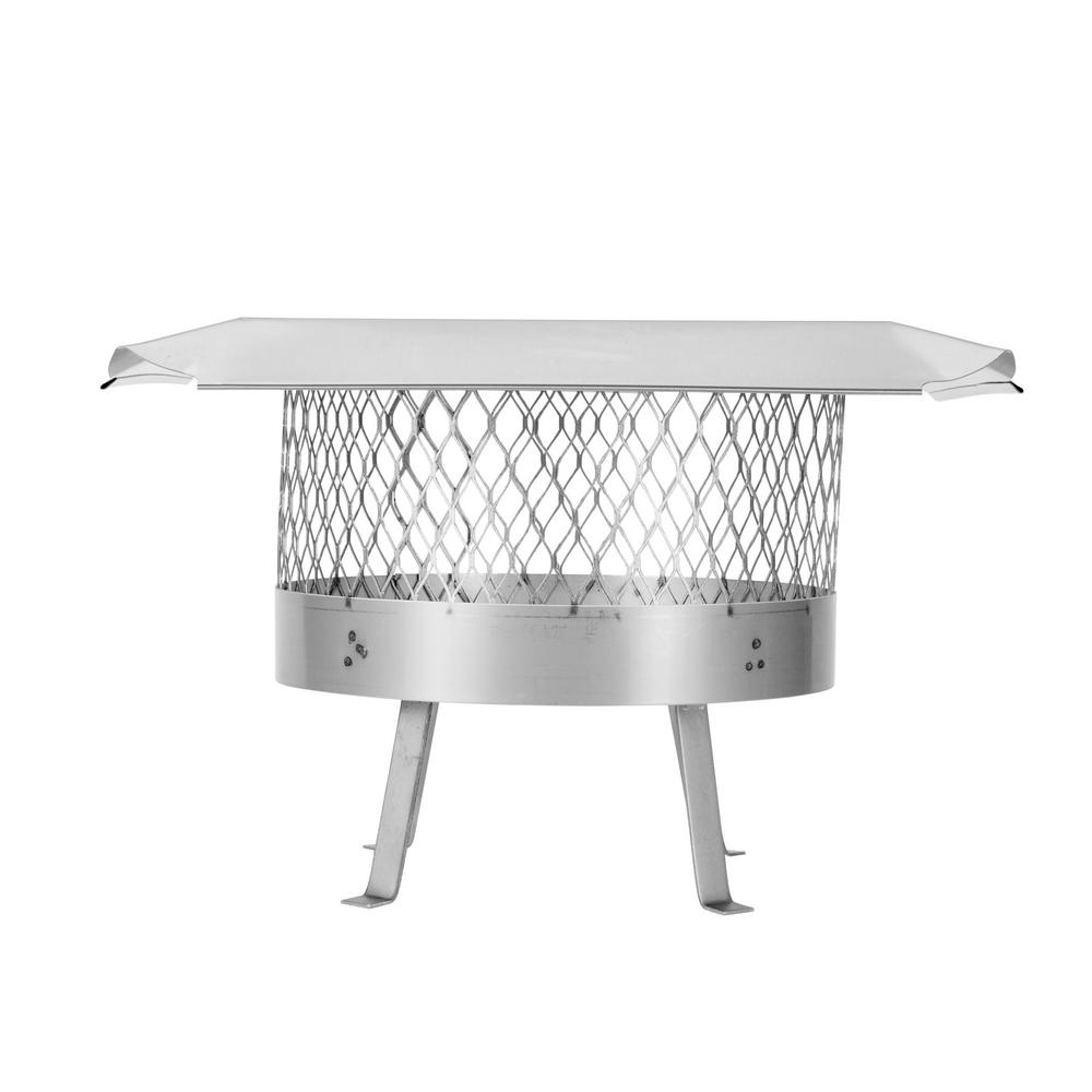 HYC 14 in. Round SlipIn Welded Leg Single Flue Chimney Cap in