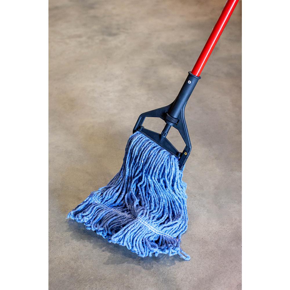 Kleen Handler Mop Head Replacement Wet Blue Cotton Kleen Handler Mop Head Replacement Wet