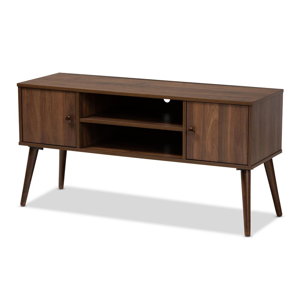 Baxton Studio Alard Walnut Modern Tv Stand 159 9850 Hd The Home