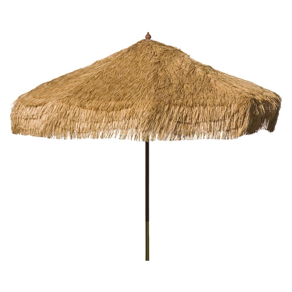 Wood 9 Ft Patio Umbrellas Patio Furniture The Home Depot