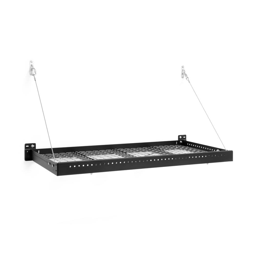 NewAge Products Pro Series 2 ft. x 4 ft. Wall Mounted Steel Shelf in Black (Set of 2) was $249.99 now $170.99 (32.0% off)