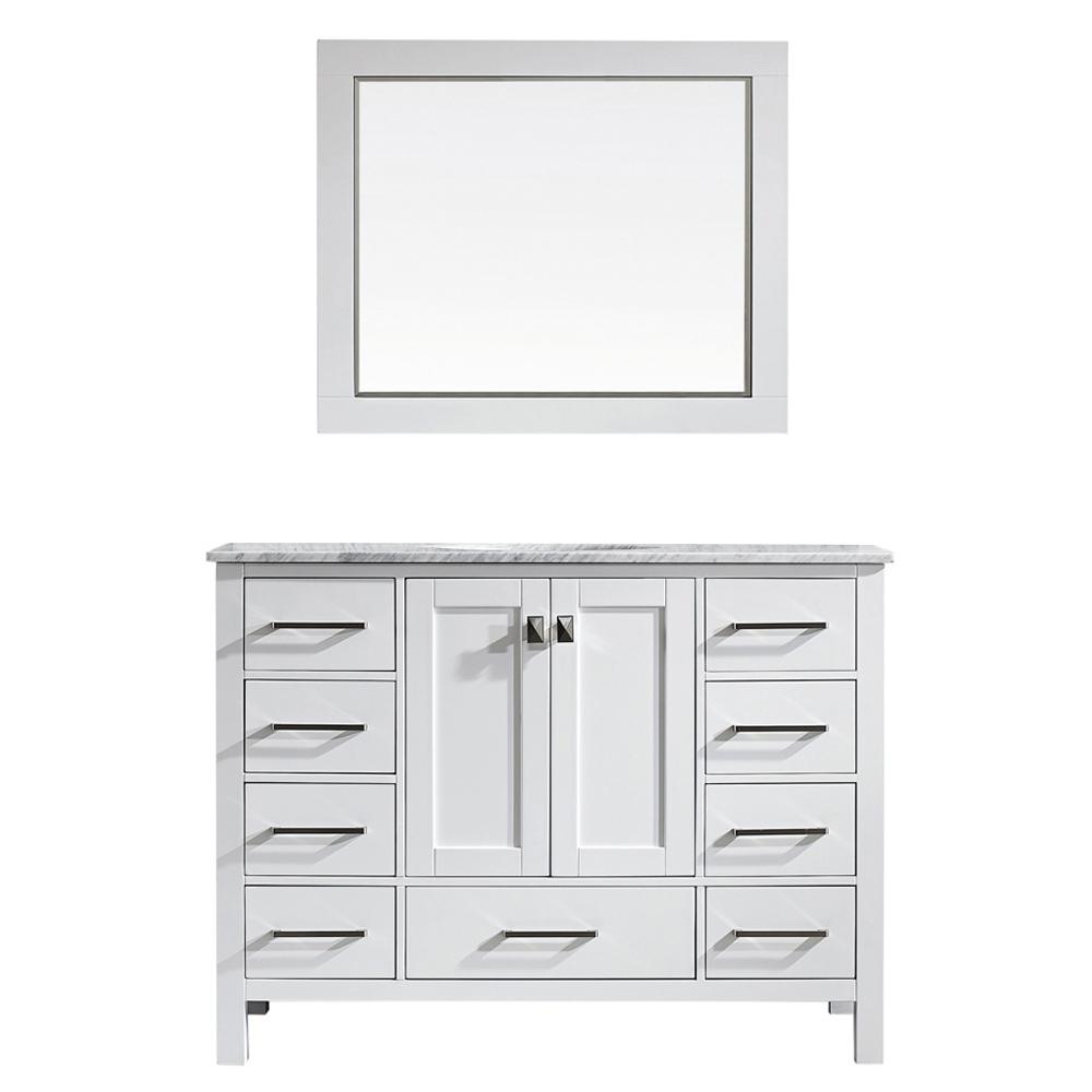 Vinnova Gela 48 Single Vanity Set With Mirror From 1 097 00 Nextag Vinnova Gela 48 Single Vanity Set With Mirror
