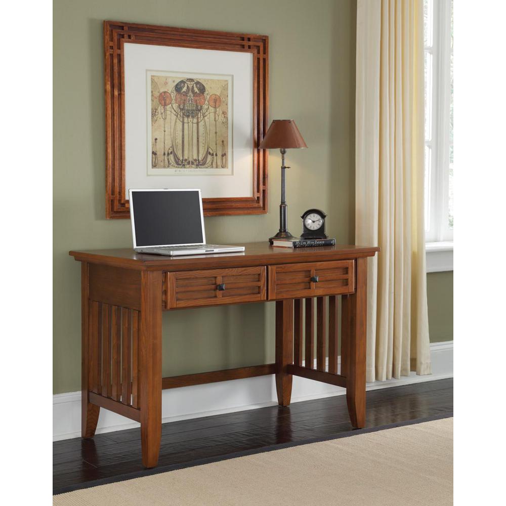 Home Styles Arts and Crafts Cottage Oak Desk with Hutch 5180162 The