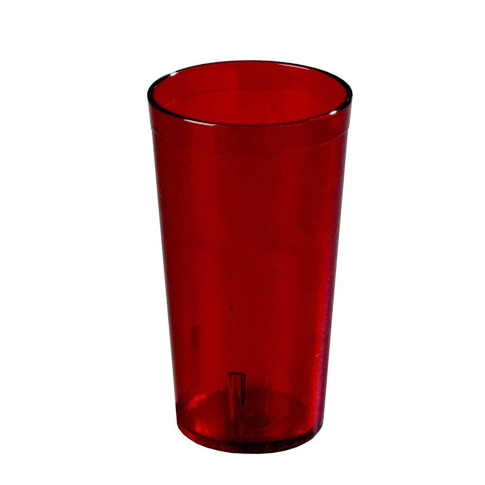 red glass drinking glasses