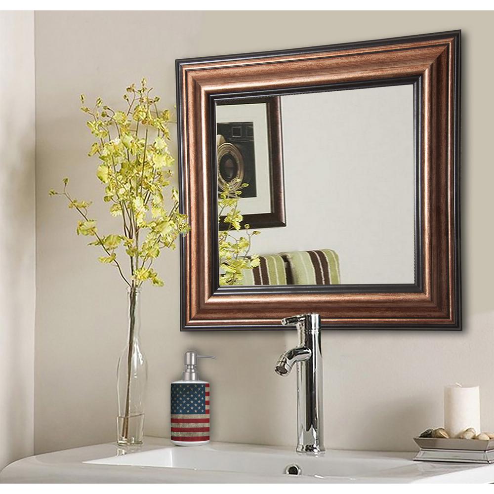 Unbranded 34 in. W x 40 in. H Framed Rectangular Bathroom Vanity Mirror