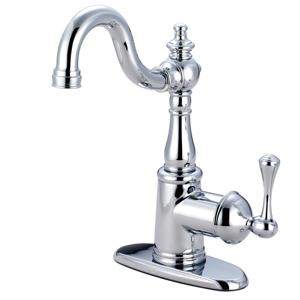 Kingston Brass Vintage SingleHandle Bar Faucet in Polished Chrome