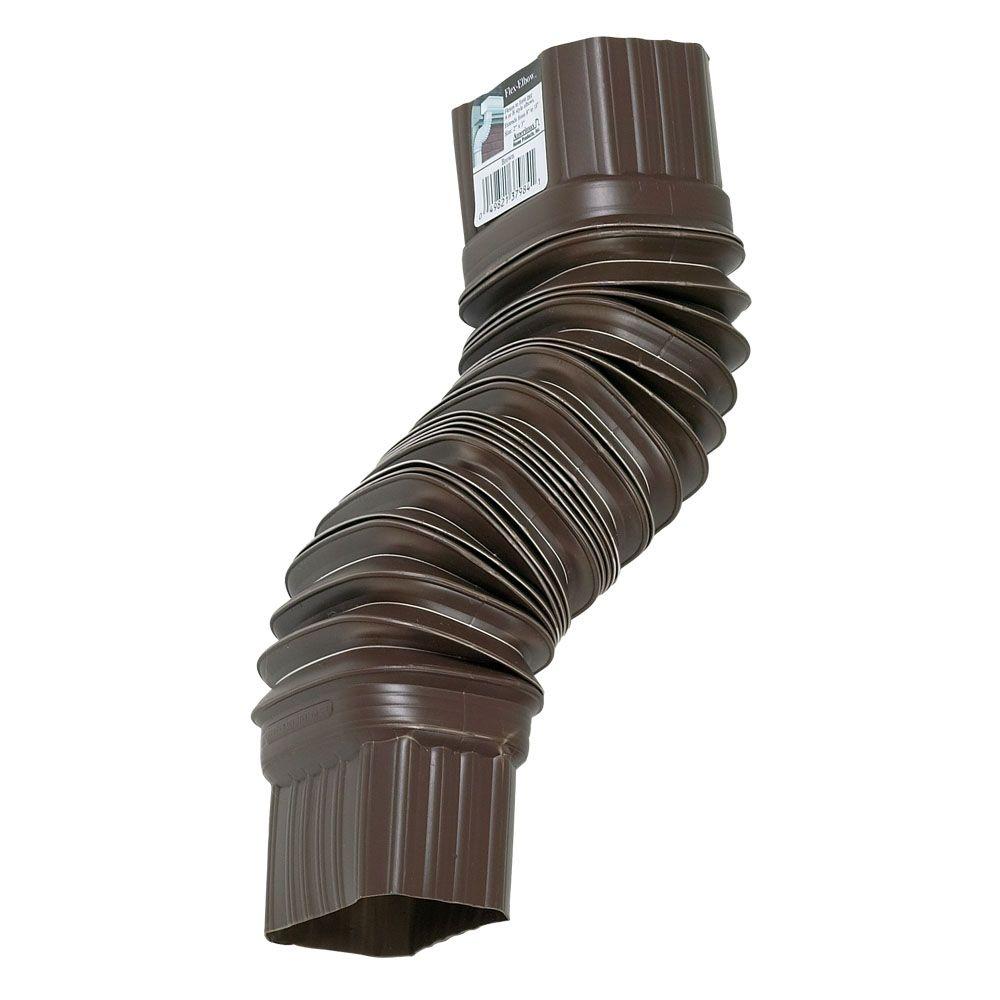 Amerimax Home Products Brown Flex Elbow 3708419 The Home Depot