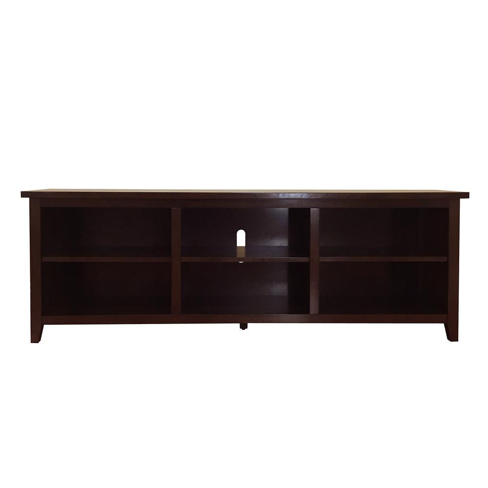 Donnieann Brookdale Dark Walnut Tv Stand Fits Tvs Up To 80